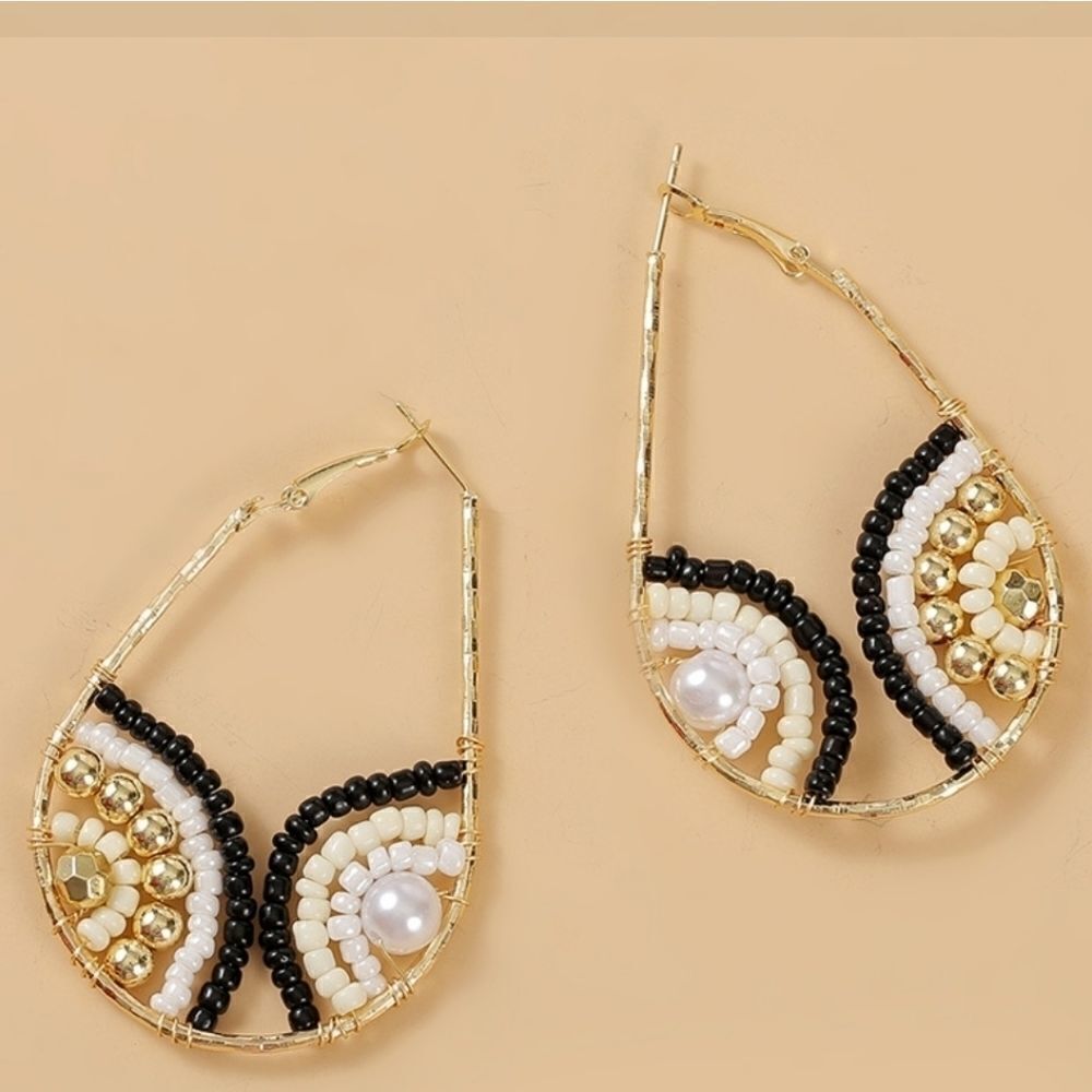 NEW BOHO BIG TEARDROP EARRINGS BOHOHEMIN